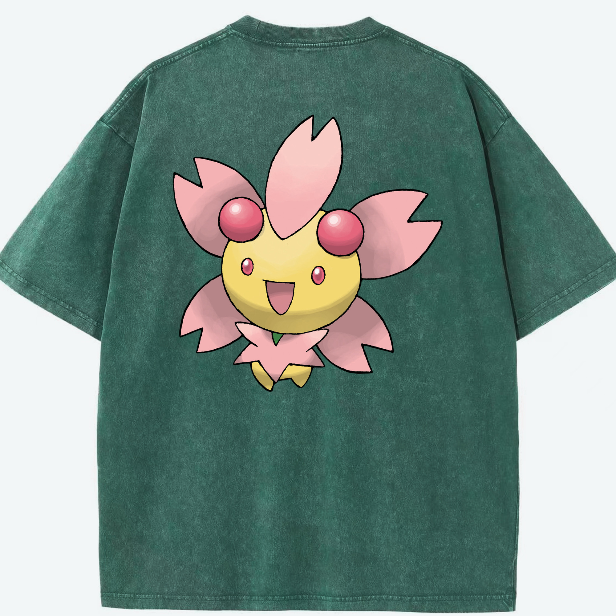 （画像用） ポケットモンスター Pokémon 綿100% ヴィンテージ風 半袖Tシャツ（背面プリント）